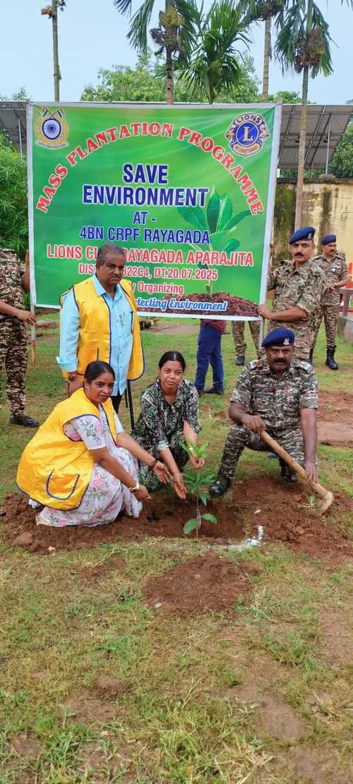 Mega plantation program by LC Rayagada Aparajita